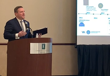 John Boerstler, chief Veterans Experience Officer speaks at state Veterans Affairs national conference